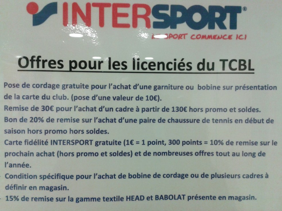 offre intersport
