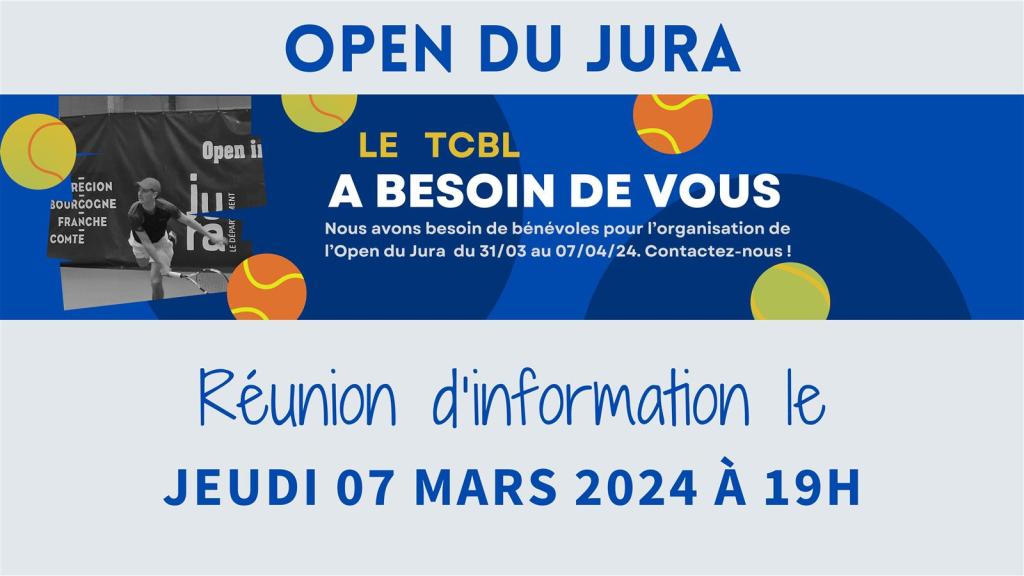 Réunion d'information le jeudi 07 mars 2024 à 19h